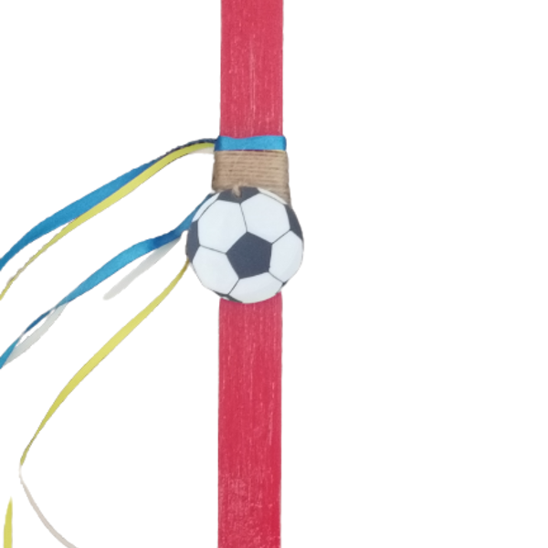 Αρωματική προσωποποιημενη λαμπάδα με plexiglass μπάλα ποδοσφαίρου - αγόρι, λαμπάδες, για παιδιά, για εφήβους, σπορ και ομάδες