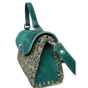 Χειροποίητη Δερμάτινη πλεκτή καθημερινή τσάντα –KA214 - δέρμα, ώμου, all day, χειρός, πλεκτές τσάντες - 2