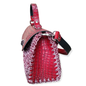 Χειροποίητη Δερμάτινη πλεκτή καθημερινή τσάντα –KA213 - δέρμα, ώμου, all day, χειρός, πλεκτές τσάντες - 2