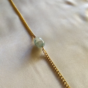 PETRA necklace|βεραμάν πέτρα σε ατσάλινη αλυσίδα - αλυσίδες, επιχρυσωμένα, ατσάλι - 2