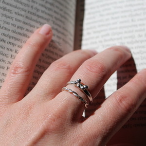Handmade Silver Ring 925, "Andros" ring - ασήμι, βεράκια, αυξομειούμενα, φθηνά - 3