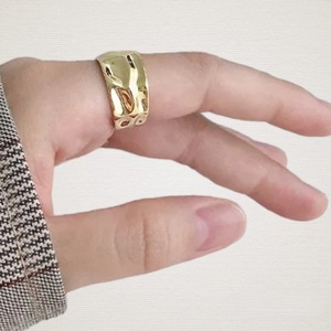 Ατσάλινο Δαχτυλίδι FANY Αυξομειούμενο μέγεθος σε Χρυσό ή Ασημί - γεωμετρικά σχέδια, ατσάλι, boho, αυξομειούμενα, φθηνά - 5