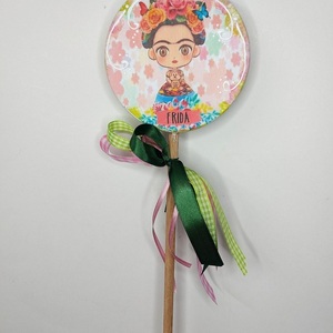 Χειροποίητη λαμπάδα γλειφιτζούρι Frida Kahlo - κορίτσι, λαμπάδες, frida kahlo, για παιδιά, για εφήβους
