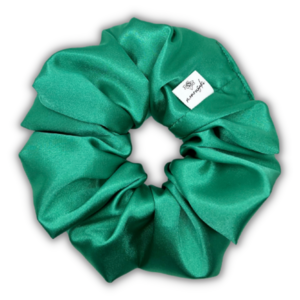 Emerald XL satin scrunchie - ύφασμα, για τα μαλλιά, λαστιχάκια μαλλιών, σατεν scrunchies, satin scrunchie