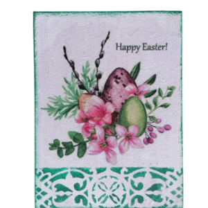Happy Easter κανδρακι ξυλινο για το Πασχα διάστασης 15Χ20εκατ. - λουλούδια, διακοσμητικά, για ενήλικες - 2