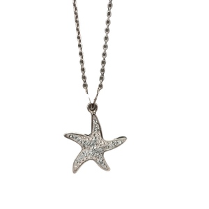 ""Starfish necklace" - ασήμι 925, αστέρι, κοντά, μενταγιόν