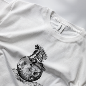 Λευκό T-SHIRT / ASTRONAUT - t-shirt - 2