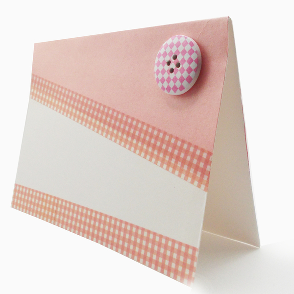 Ευχετήρια Κάρτα με σχέδιο ρόζ minimal - γυναικεία, γενέθλια, γενική χρήση, για ενήλικες - 2