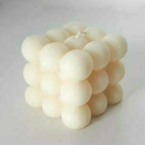 Bubble Cube Candle ελαιοκραμβης/καρυδας 150γρ - αρωματικά κεριά
