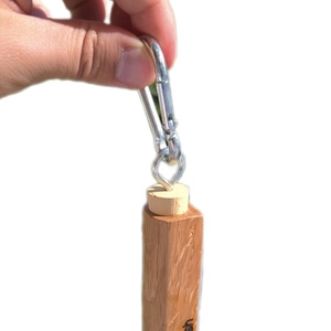 Ατομικό τασάκι τσέπης μπρελόκ (για τσάντα, παντελόνια κλπ) - με ξύλινο στοιχείο - 2