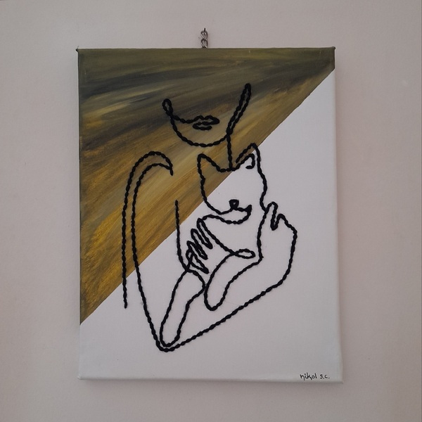 Cat lovers - πίνακες & κάδρα, πίνακες ζωγραφικής - 2