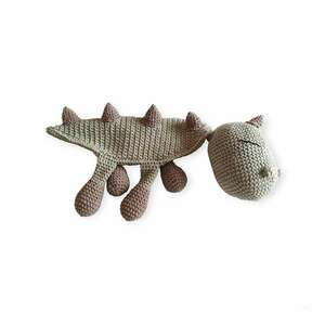Χειροποίητο πλεκτό κουβερτάκι δεινόσαυρος - crochet, λούτρινα, πλεκτό ζωακι - 2