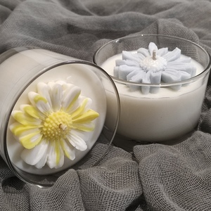 Κερί με μαργαριτα - αρωματικά κεριά - 4