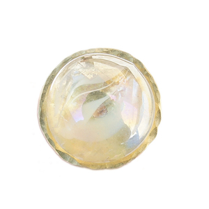 Δαχτυλίδι ορείχαλκου με διαφανή χάντρα γυάλινη - ορείχαλκος, χάντρες, boho, αυξομειούμενα, φθηνά - 2