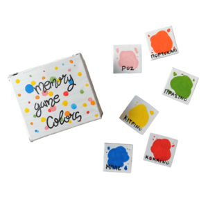 Οικολογικό παιχνίδι μνήμης χρώματα 6,5εκΧ7εκ - για παιδιά, ειδη δώρων