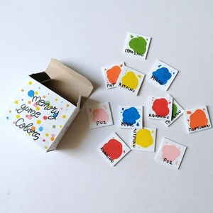Οικολογικό παιχνίδι μνήμης χρώματα 6,5εκΧ7εκ - δώρα για παιδιά, για παιδιά, ειδη δώρων - 4