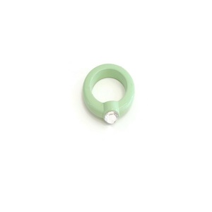 Ακρυλικό Δαχτυλίδι λαχανί - πλαστικό, βεράκια, σταθερά, φθηνά - 2