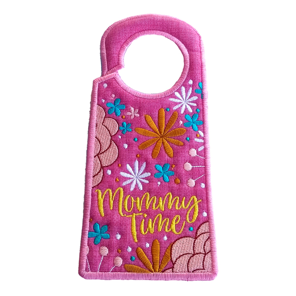 Υφασμάτινο Door Hanger "Mommy Time" 24 εκ. - κορίτσι, μαμά, κρεμάστρες