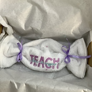 Χειροποίητη πετσετουλα χεριών teacher - πετσέτες, αναμνηστικά δώρα, για δασκάλους, η καλύτερη δασκάλα