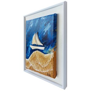 3D Πίνακας ζωγραφικής θάλασσα Νο6 25x31cm - πίνακες & κάδρα, θάλασσα, πίνακες ζωγραφικής - 2