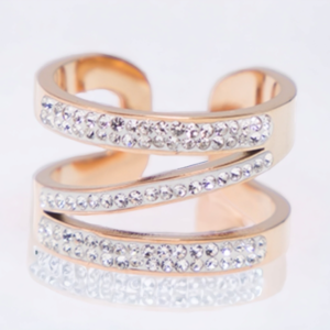 Ατσάλινο Γυναικείο Δαχτυλίδι PAROS σε χρώμα χρυσό ,μέγεθος ΑΥΞΟΜΕΙΟΎΜΕΝΟ. - ατσάλι, για γάμο, αυξομειούμενα, φθηνά