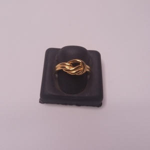Δαχτυλίδι χρυσός κόμπος - chevalier, επιχρυσωμένα, ορείχαλκος, αυξομειούμενα - 3