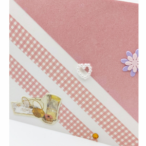 Ευχετήρια Κάρτα με σχέδιο ρόζ - γυναικεία, γενέθλια, επέτειος, γενική χρήση, αποφοίτηση - 4