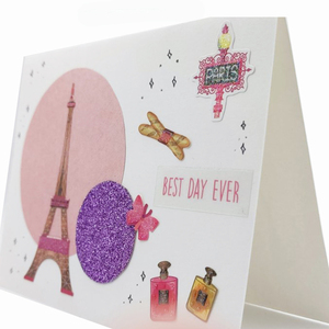 Ευχετήρια Κάρτα με σχέδιο Paris - γυναικεία, γάμος, γενέθλια, επέτειος, γενική χρήση - 3