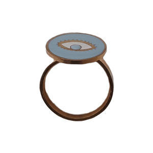 Ατσάλινο Δαχτυλίδι Μάτι - δαχτυλίδια, ατσάλι, επιροδιωμένα, αυξομειούμενα, φθηνά - 2