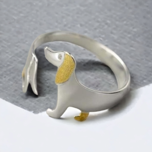 Ατσάλινο Γυναικείο Δαχτυλίδι DOG σε χρώμα ασημί ,μέγεθος αυξομειούμενο. - σκυλάκι, ατσάλι, boho, αυξομειούμενα, φθηνά