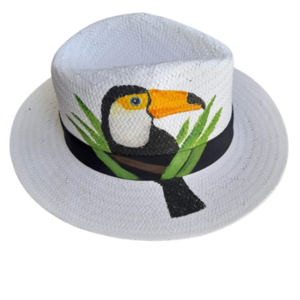 Καπέλο τύπου Panama "Tucan!" - ψάθινα