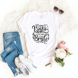 Γυναικείο T-Shirt λευκό για πάρτι νύφης - Bestie of the Bride - t-shirt, είδη για πάρτυ - 4