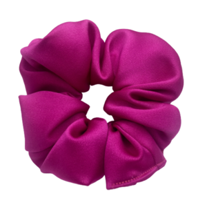 Υφασμάτινο λαστιχάκι scrunchie Magenta μεσαίου μεγέθους (medium) - ύφασμα, για τα μαλλιά, λαστιχάκια μαλλιών