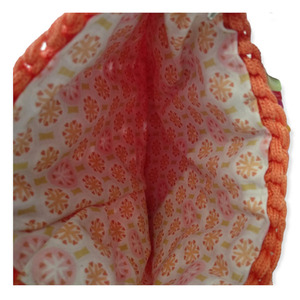 Χειροποίητο γυναικείο τσαντάκι ώμου πορτοκαλί -KA288 - νήμα, ώμου, πλεκτές τσάντες, μικρές - 3
