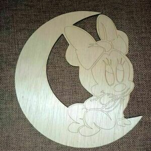 Minnie mouse baby Ξύλινο - διακοσμητικά - 2