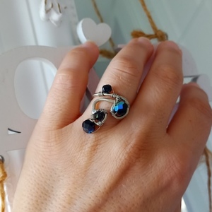 Δαχτυλίδι αρζαντό Ίριδα - vintage, αλπακάς, ρετρό, αυξομειούμενα