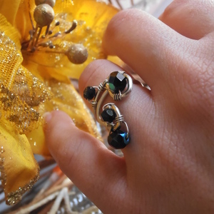 Δαχτυλίδι αρζαντό Ίριδα - vintage, αλπακάς, ρετρό, αυξομειούμενα - 4