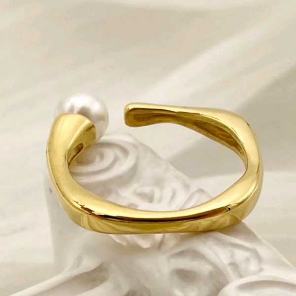 Ατσάλινο Δαχτυλίδι Christina αυξομειούμενο μέγεθος - ατσάλι, boho, για γάμο, αυξομειούμενα, φθηνά - 2