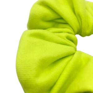 Υφασμάτινο λαστιχάκι scrunchie sweet lime - ύφασμα, κορίτσι, για τα μαλλιά, λαστιχάκια μαλλιών - 3