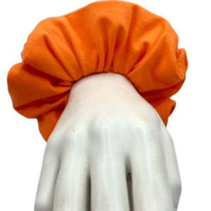 Υφασμάτινο λαστιχάκι για τα μαλλιά scrunchie Carrot orange μεσαίου μεγέθους (medium) - ύφασμα, κορίτσι, για τα μαλλιά, λαστιχάκια μαλλιών - 5