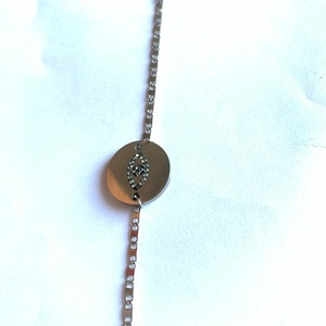 Ατσαλινη αλυσίδα με ατσαλινο ματακι στρογγυλό ! - αλυσίδες, ατσάλι, αυξομειούμενα, φθηνά - 2