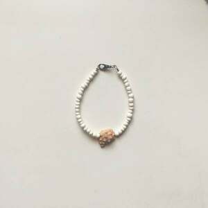 Seashell bracelet - κοχύλι, πηλός, boho, χεριού, αυξομειούμενα