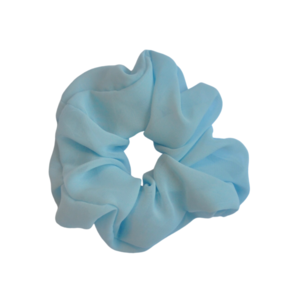 scrunchie ανοιχτό γαλάζιο - ύφασμα, χειροποίητα, λαστιχάκια μαλλιών
