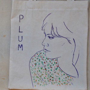 tote bag χειροποίητη, ζωγραφισμένη στο χέρι - ύφασμα, ζωγραφισμένα στο χέρι, ώμου, all day, tote - 4