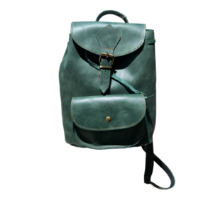 Δερμάτινη τσάντα πλάτης μεσαίο μέγεθος (32*22*13) - δέρμα, πλάτης, μεγάλες, all day, θαλάσσης - 3