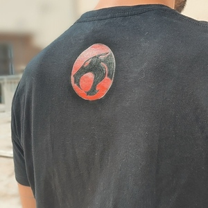 Ζωγραφισμένο T-shirt στο χέρι - thundercats - ζωγραφισμένα στο χέρι, 100% βαμβακερό - 3