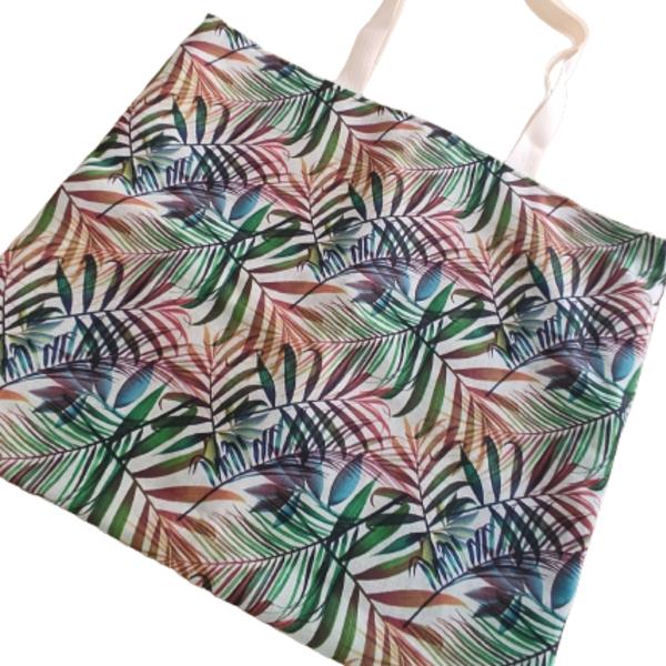 Υφασμάτινη Τσάντα Ωμου tote bag, shoping bag Χρωματιστή! - ύφασμα, ώμου, μεγάλες, tote, πάνινες τσάντες - 3