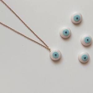 Evil eye necklace - charms, πηλός, κοντά, φθηνά - 2