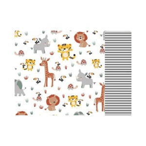 Παιδικό σουπλά (35x25 εκ.) 1 τεμάχιο - safari - ύφασμα, κορίτσι, αγόρι, σουπλά, ζωάκια - 2