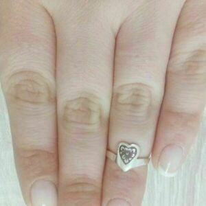 Ασημένιο δαχτυλίδι καρδιά - ασήμι 925, καρδιά, μικρά, αυξομειούμενα - 4